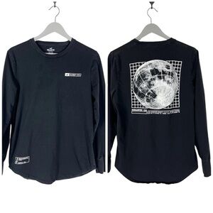 Hollister Shirt Adult Small Black Long Sleeve Los Angeles California Mens Unisex